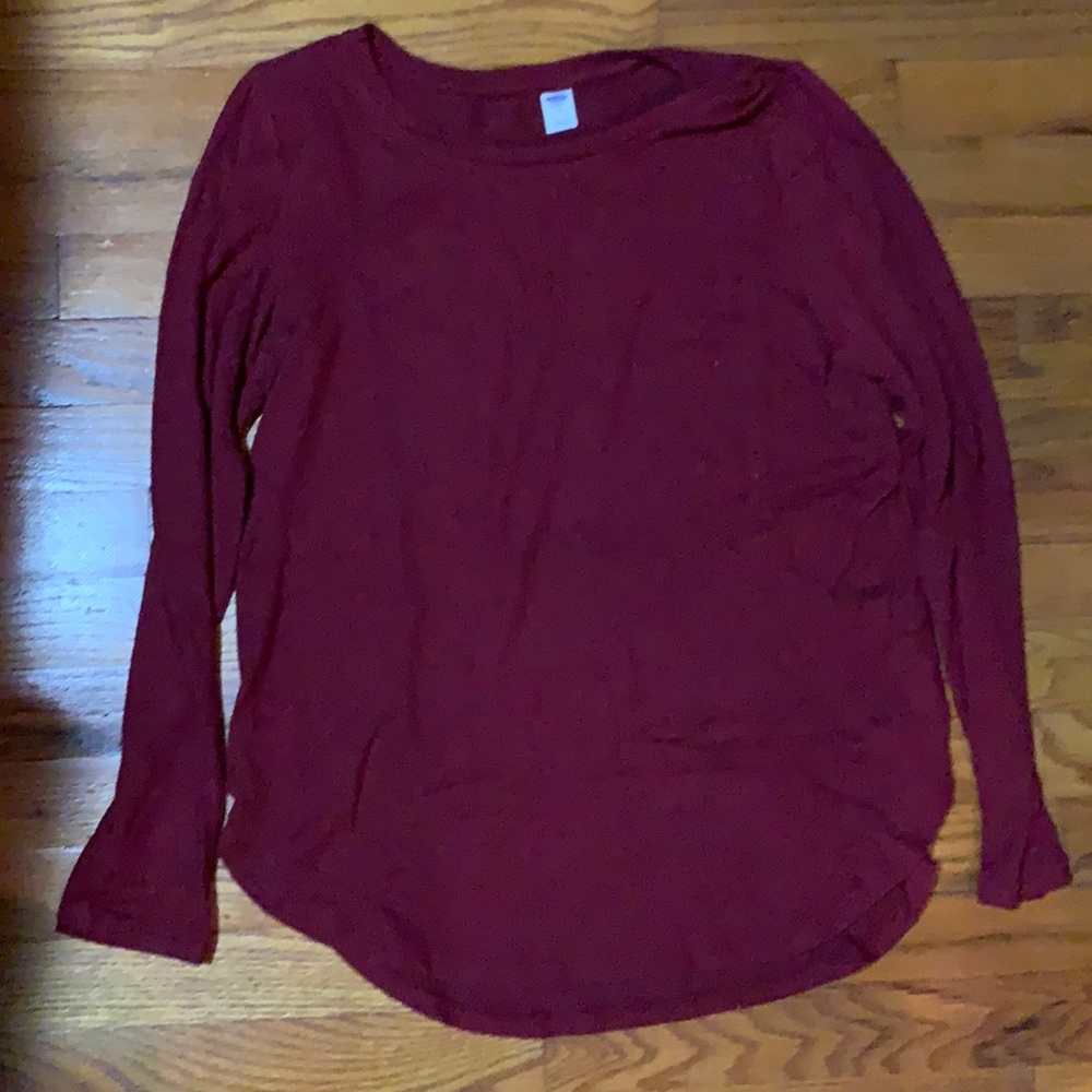 Red long sleeve shirt